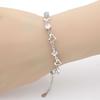 Heart-to-Heart Amethyst Zircon Couple Bracelets - Romantic Heart-Shaped Accessories