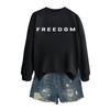 Women's Fashion Casual Long Sleeve Printed Round Neck Sweatshirt Top