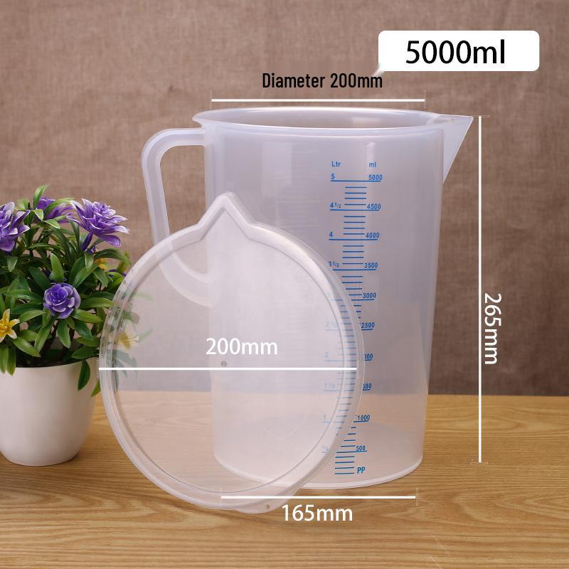 Plastic Measuring Cup with Scale for Kitchen, Baking, and Milk Tea Shops