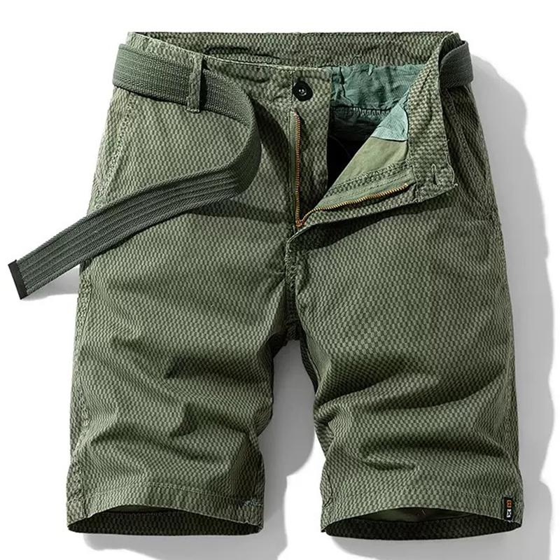 Men Summer Cotton Cargo Shorts Men Multi Pocket Breathable Casual Jogger Short Tactical Casual Short Male