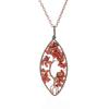 Temu Valence Handcrafted Tree of Life Leaf Necklace N03