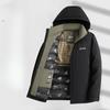 Autumn and Winter Removable Cap Fleece Thickened Warm Middle-aged Business Cotton-padded Jacket