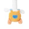 Pet Toy Extended Neck Chicken Design Plush Dog Toy Tug-of-War Soft Elastic Chewing Toy with Squeaky Sound Puppy Teething Relief Interactive Small Dog