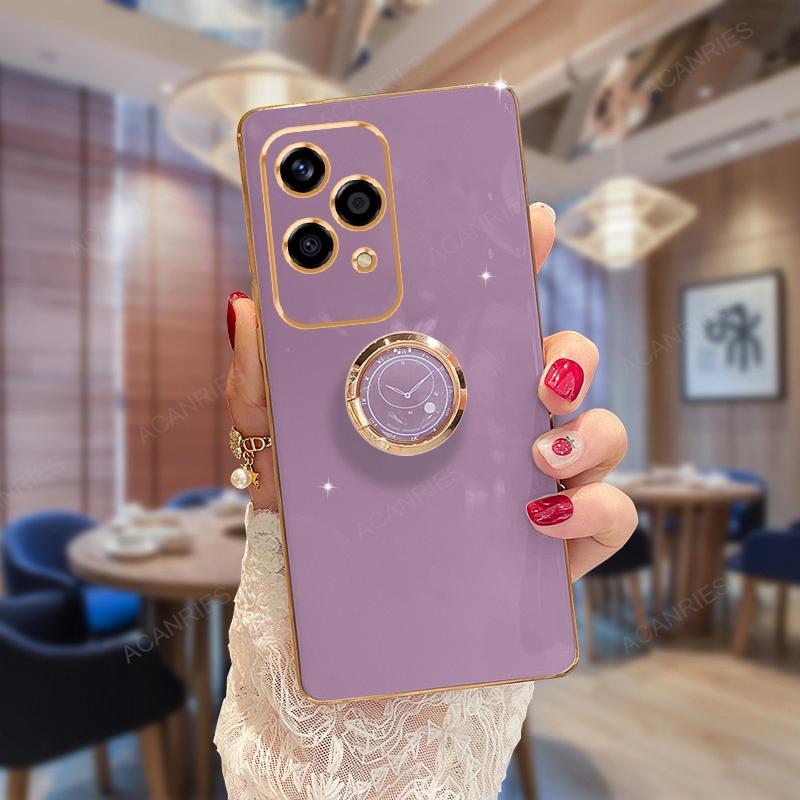 

Honor200 200lite Роскошный чехол-подставка с кольцом-держателем для Huawei Honor 200 Lite 100 Pro 5g Мягкий силиконовый чехол-подставка Funda Coque Honor 200 Lite