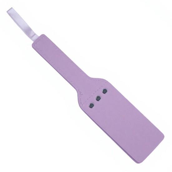 Faux Leather Pat Racket with Rivet Reinforcement Metal Rivets Slit Design Wild Leopard Print Comfortable Grip Imitation Leather Racket