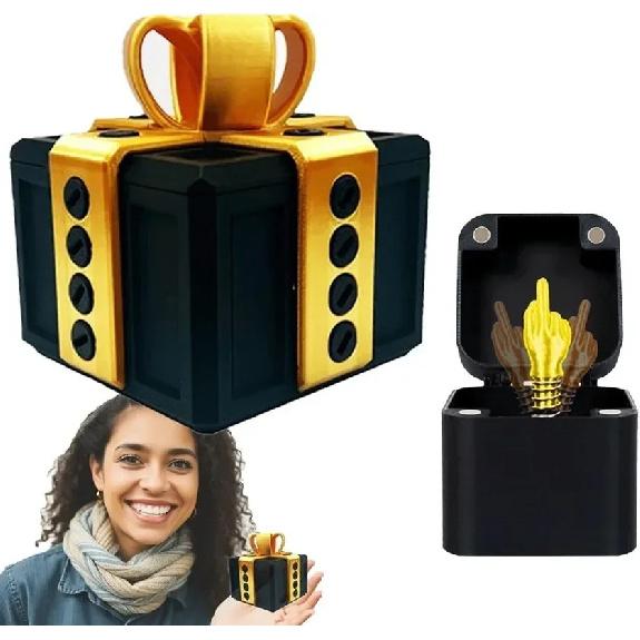 Από το κουτί αναδυόμενο Κουτί Δώρου Μέσου Δακτύλου Δημιουργική Διακόσμηση Γραφείου Σπιτιού Δώρα Μέσο Δάκτυλο Πρωτότυπο Χριστουγεννιάτικο Αστείο Δώρο Φάρσας
