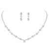 Elegant Rhinestone Earrings & Necklace Set - Women's Luxury Fashion Jewelry