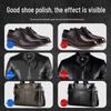 Black Genuine Leather Shoe Polish & Care Oil with Brush - Colorless, High-Grade Universal Shoe Wax