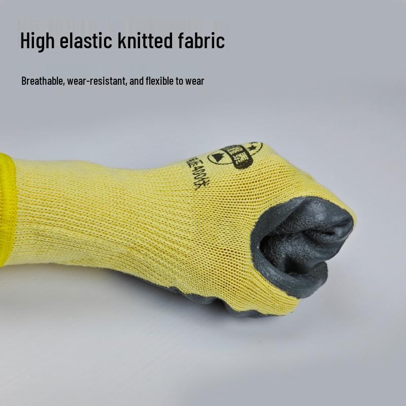 Zhongxintai 400V Isolierende rutschfeste Gummihandschuhe für Elektriker Atmungsaktiv, Verschleißfest, Niederspannungsschutz