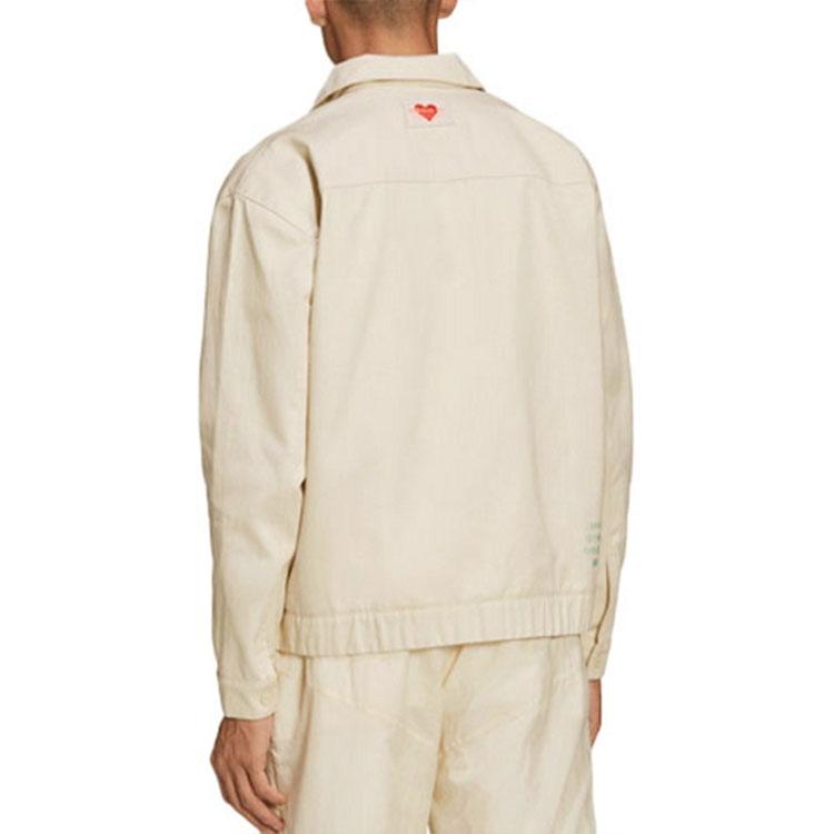 Adidas Originals Jackets Unisex Yellow/White Lapel Moderate Workwear HI6011
