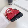 For iPhone 15 Pro Case Kickstand TPU+PC Phone Cover with Mirror