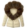 OFTBUY Winter Jacket Women's Real Raccoon Fox Fur White Duck Down Coat Thick Warm