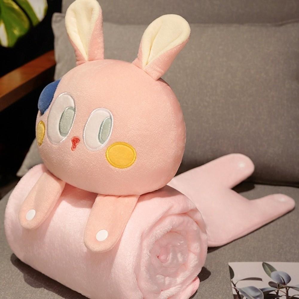 Multi Functional Sleep Cloak Cartoon Doll Nap Blanket PP Cotton Animal Doll Pillow Shawl Blanket Warm Soft Swaddlings Kids Gift