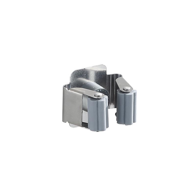 Stainless Steel No-Drill Wall-Mount Mop Holder & Bathroom Storage Rack