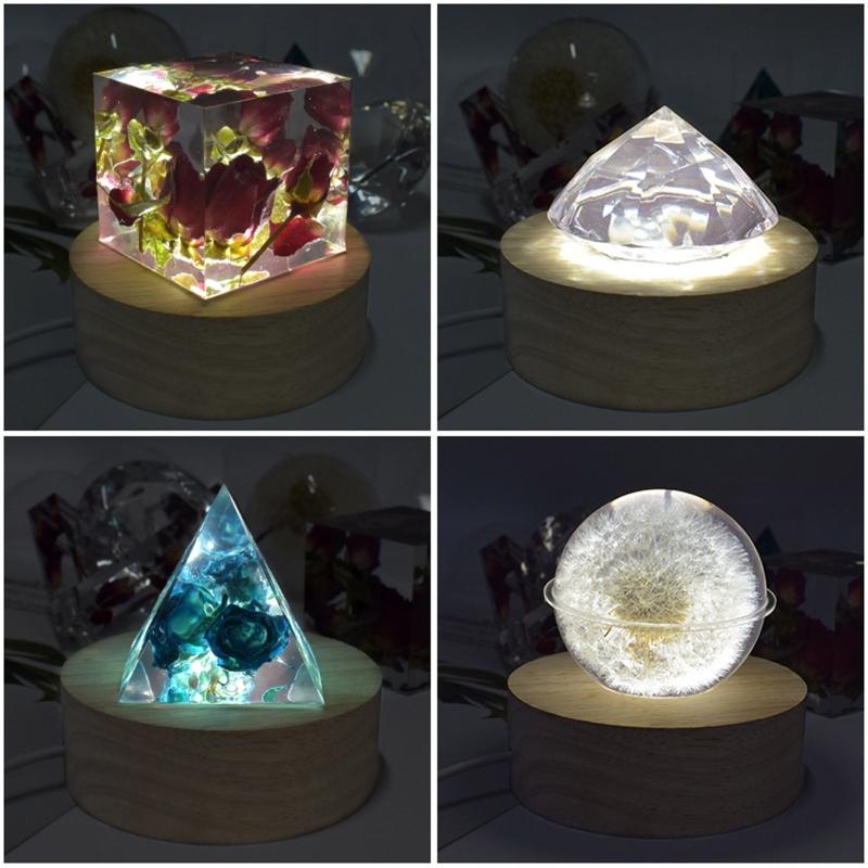 Square Resin Molds Different Shape Cube Silicone Molds Resin Casting Molds for DIY Art Resin Candle Soap Making Craft