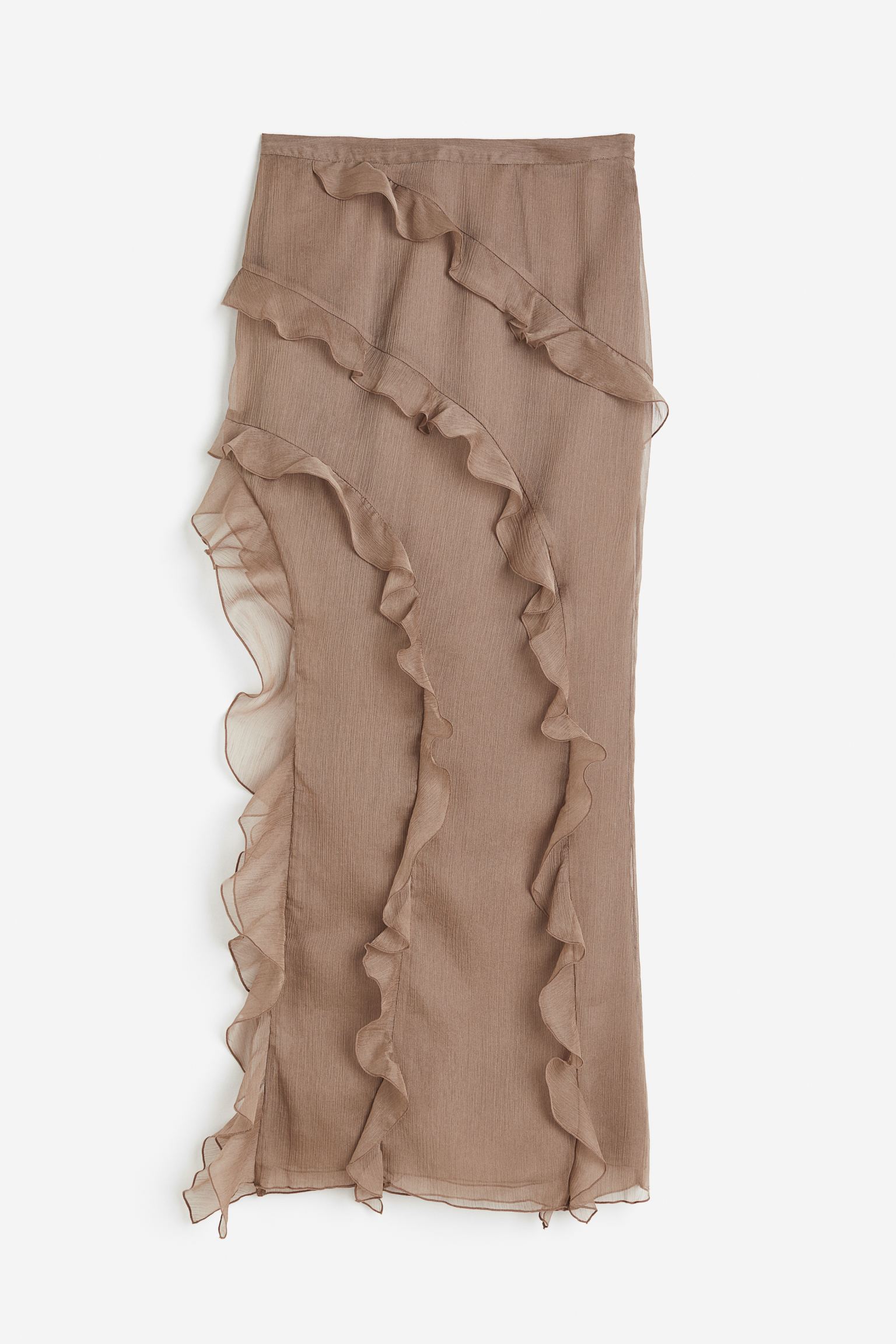 

жатая юбка с воланами