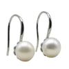 Women's Earrings Round Natural Freshwater Pearl Pendant Small Earrings Fashion Accessories