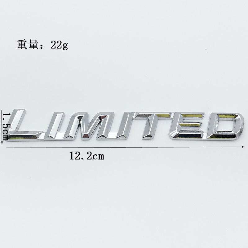 LIMITED Metal Word Mark Grand Cherokee Four-wheel Drive Tail Mark Car Personalized Modification Car Sticker One-piece Modification Car Mark