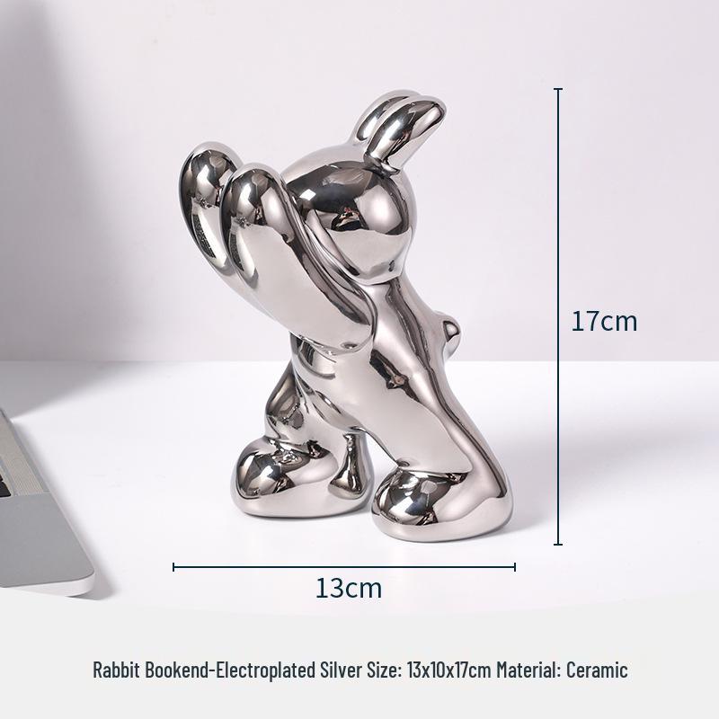 

Кролик Книжная подставка Украшение для Домашнего Декора: Идеально для книжных полок, гостиных и винных шкафов