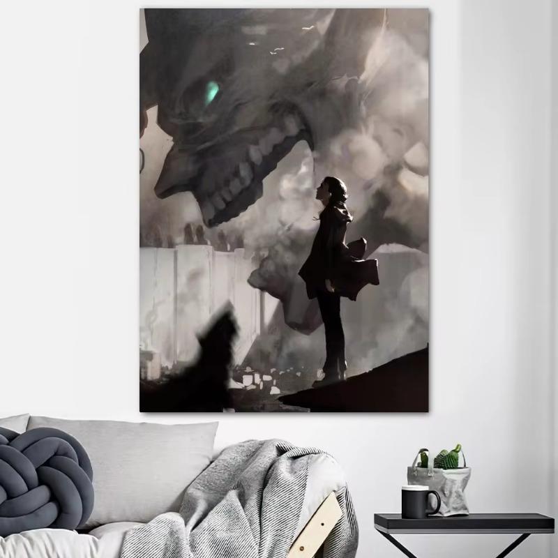 Attack on Titan Anime Imprimeuri Poster Autocolante de Perete Autocolante Imagini Pictură pe Pânză Living Decor Acasă