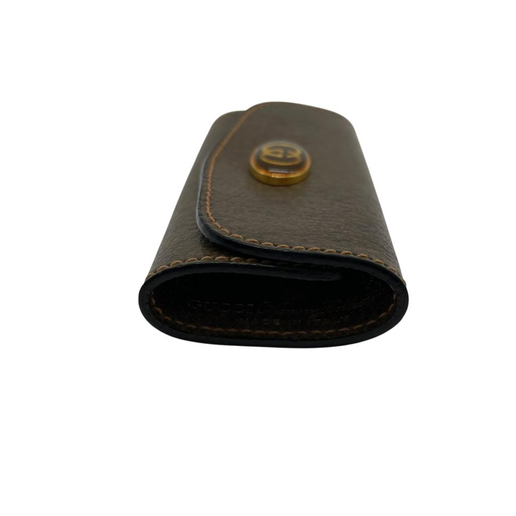Used GUCCIKey Holder  Brown Leather Unisex