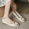 Flat-soled single shoes women's Xiaoxiangfeng women's shoes summer shallow mouth soft-soled laden shoes versatile and lightweight women