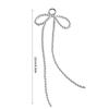 Pearls Bowknot Keychain Pendant Handmade Phone Charm Keyring Fashion Long Bows Ornament for Backpack Phones and Bag