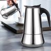 Stainless Steel Mocha Coffee Pot Kettle Stove Top Maker Classic Espresso Latte Cafe for Home Camping and Restaurant Bar Tools