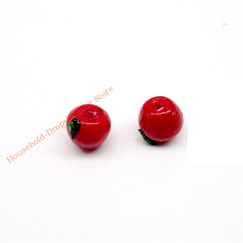 10/20/30Pcs Fruit Glass Beads For Handmade Art Craft Friendship Bracelets 85AD