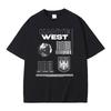Fashion Rapper Kanye West Vultures New Music Album Graphic T Shirts Men Women Hip Hop Summer T-shirts Male 100% Cotton Tshirt