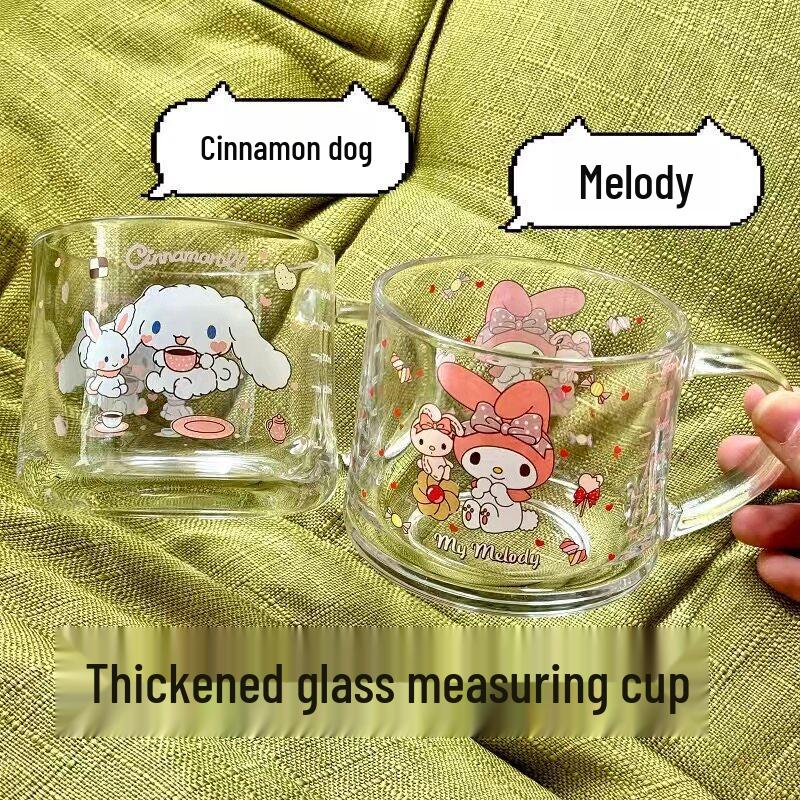 ZISIZ Sanrio Character Microwaveable Glass Mug