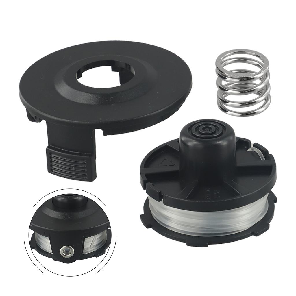Replacement Trimmer Head Spool Cap Much Easier 1.6 Mm Practicall 196146-9 String Trimmer 8.3 Metres/27ft With Spring