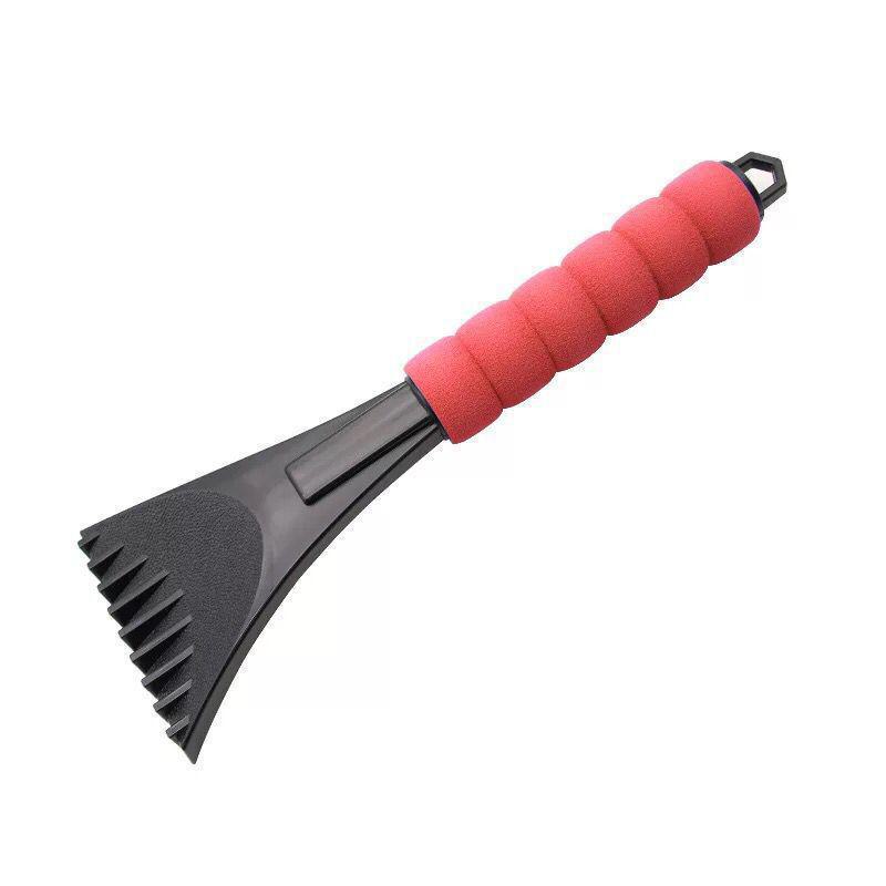 Winter Car Snow Removal Tool: De-Icing Shovel with EVA Sponge Cover and Ice Breaker - Plastic Scraper Snow Shovel