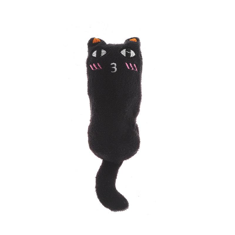 Giocattolo per Gatti a Forma di Pollice con Erba Gatta, Espressione Divertente e Carina, Morbido Peluche di Carta Cartoon, Suono Morso Resistente