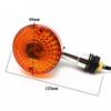 One+lifestyle Motorcycle Turn Signals, Large Turn Signals, Set of 4, Universal GS, Old Car, Cafe Racer, European (Orange)