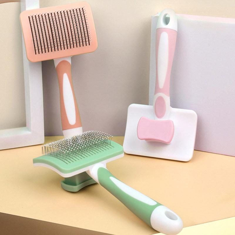 Cat Comb Automatic Cat Hair Remover Self-cleaning Cats Brush Massage Dog Comb Cats Hair Removal Dog Brushes Pet Grooming Brush