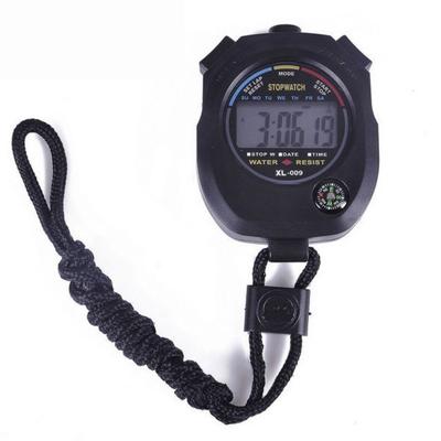 Waterproof Digital Stopwatch Handheld Professional Training Timer Accurate 24H Clock Watch