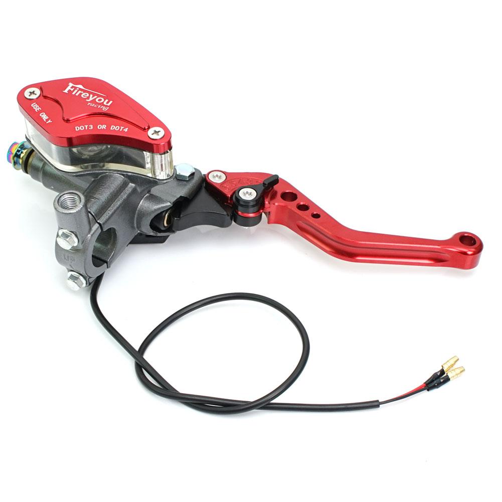 Motorcycle Hydraulic Brake Clutch Lever Pump Front Master Cylinder for Motocross Dirt Pit Bike ATV Quad Moped Buggy Go Kart