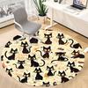 1PC Black Cat Pattern Chair Carpet for Office, Indoor Non-Slip Washable  Carpet, Soft Comfortable Mat For Office Room Yy250930160