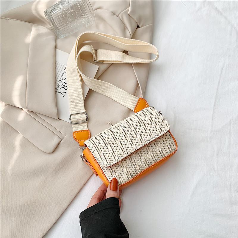 

Small Square Bag In 2023 Spring Korean Style Fashion Street Trend With Medium Hardness Orange
