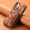 For Samsung Galaxy A05 4G Cases Floral Pattern Card Slot Kickstand PU+TPU+PC Phone Cover