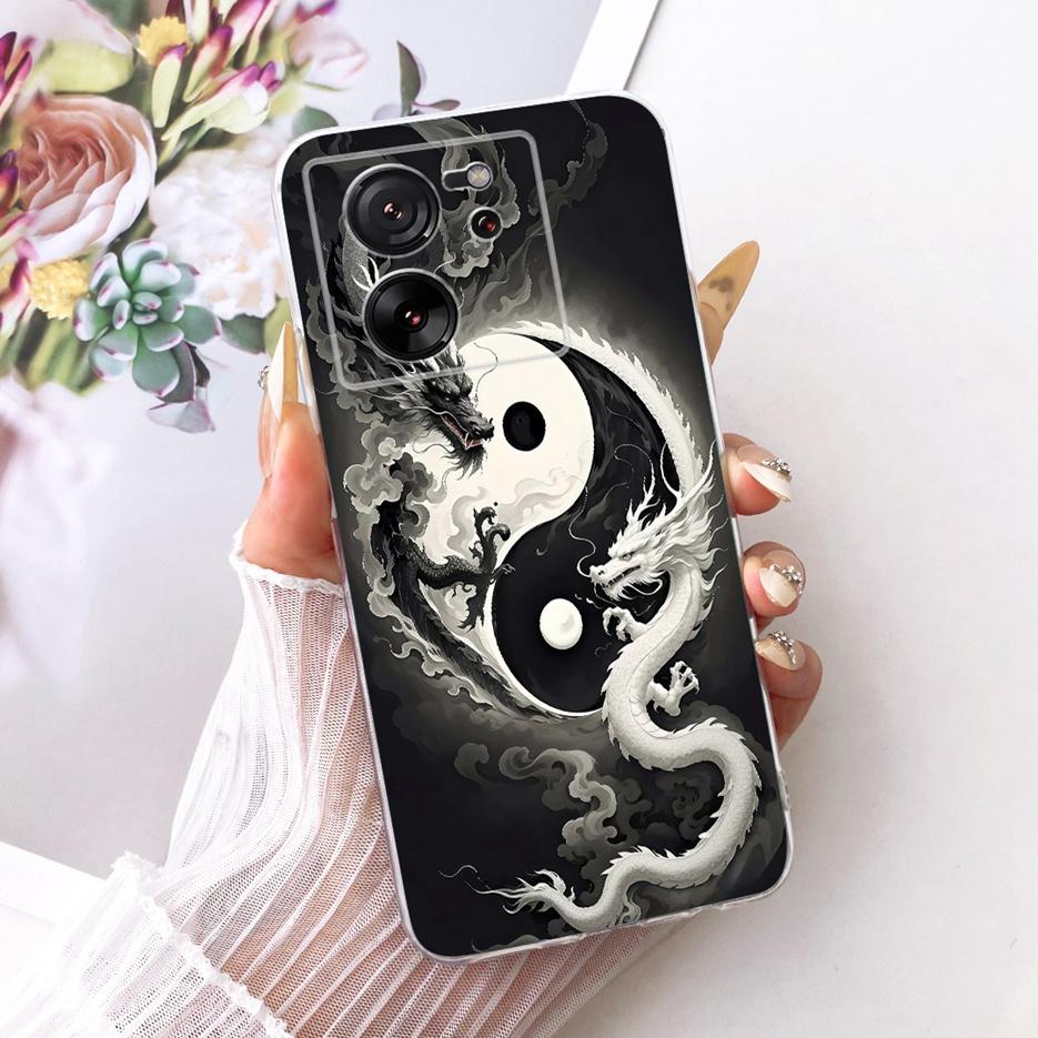 For Xiaomi Mi 13T Pro 5G Case Luxury Butterfly Tree Painted Cover Soft Silicone Phone Case For Xiaomi 13T Pro Mi13T Pro 5G Shell
