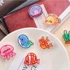 Coral Jellyfish Hair Clips Conch Animal Duckbill Clip Elegant Ocean Fish Hairpin  Female/Children