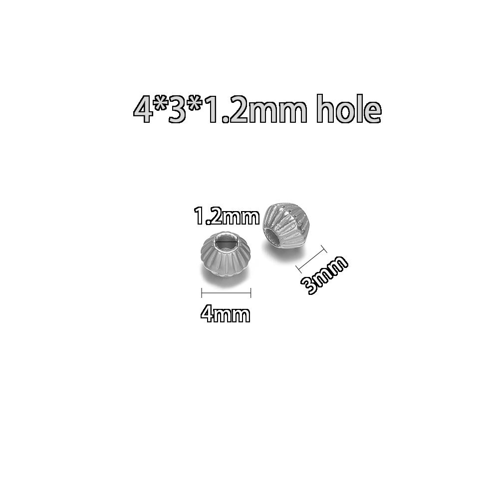 

20Pcs Stainless Steel Flower Bead Loose Spacer Tube 8mm Beads for DIY Jewelry Making Bracelet Making Necklace Wholesale Findings