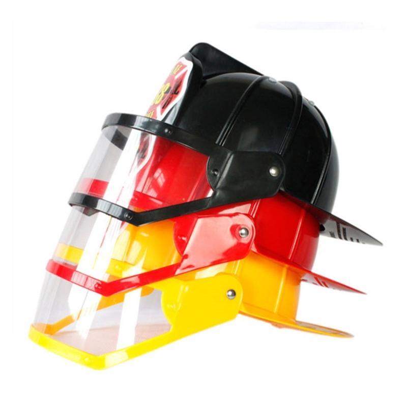 Cappello da Pompiere per Bambini Casco da Pompiere per Bambini Accessorio per Costume Cappello Rigido in Plastica da Pompiere Casco da Festa da Pompiere