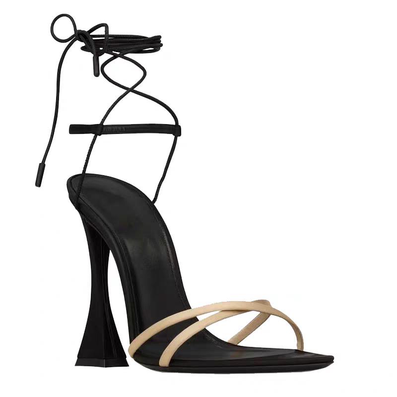 

Мода Новые Популярные Летние Сексуальные Туфли на Высоком Каблуке Женские Сандалии Обувь Новые С Острым Носком Платье Вечеринка Обувь Мода Ремешок на Щиколотке Туфли-Лодочки Zapatos Mujer 43