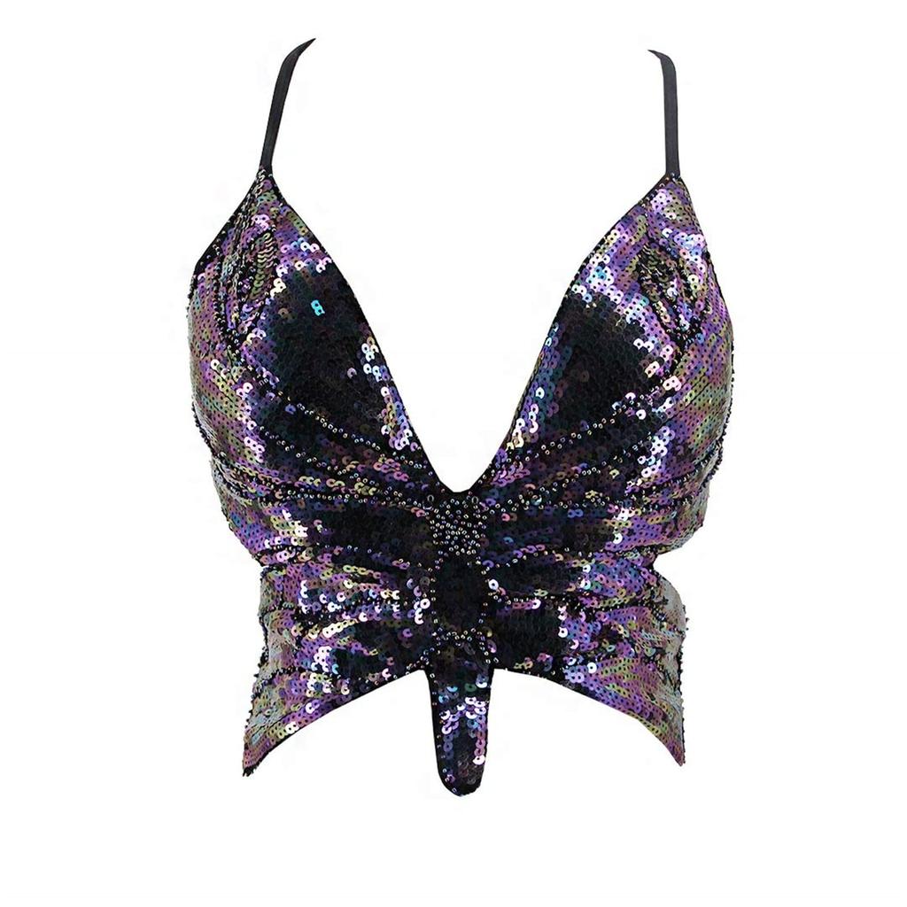 Ladies' Performance Tops, Belly Dance Bras, Sexy Stage Butterfly Bras