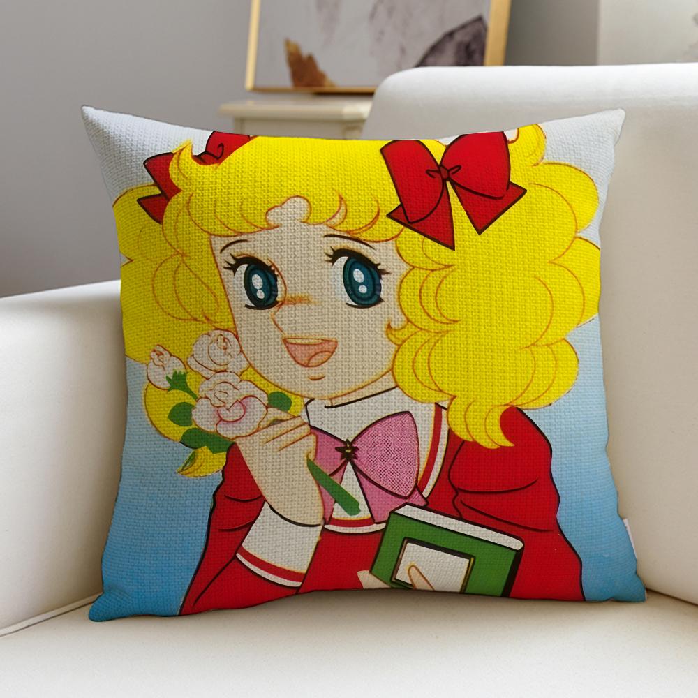 Classic CCandy CandyS Cushion Cover Breathable and skinfriendly linen pillowcase square removable and washable cushion
