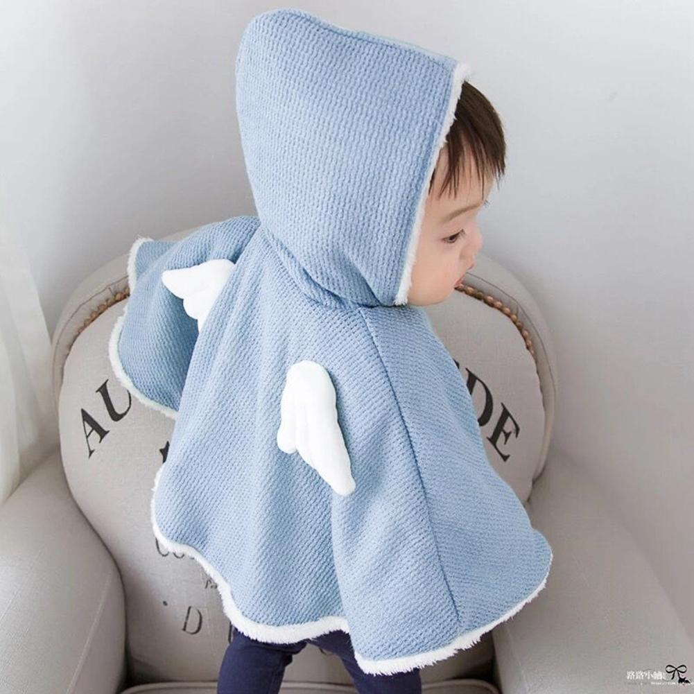 Buy Baby Infant Girls Winter Warm Hooded Coat Kids Fleece Cute Cloak