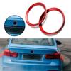 JHG18 1 Piece Front and Rear Logos 82mm/74mm Front and Rear Badge Decorative Rings Suitable for BMW 3 Series 5 Series 320LI 520LI